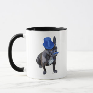 Tasse Bouledogue français avec le casquette supérieur 