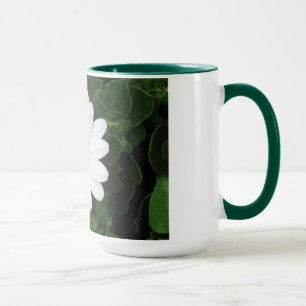 Tasse Bouteille à fleurs blanches - choisissez style et 