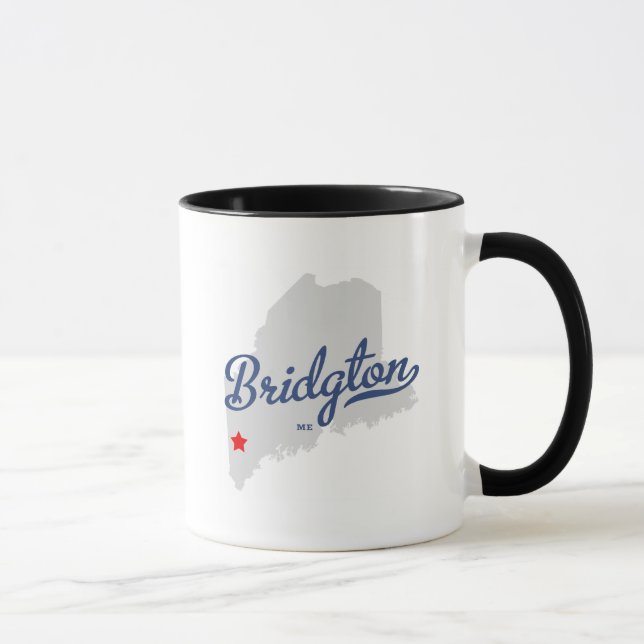 Tasse Bridgton Maine JE chemise (Droite)