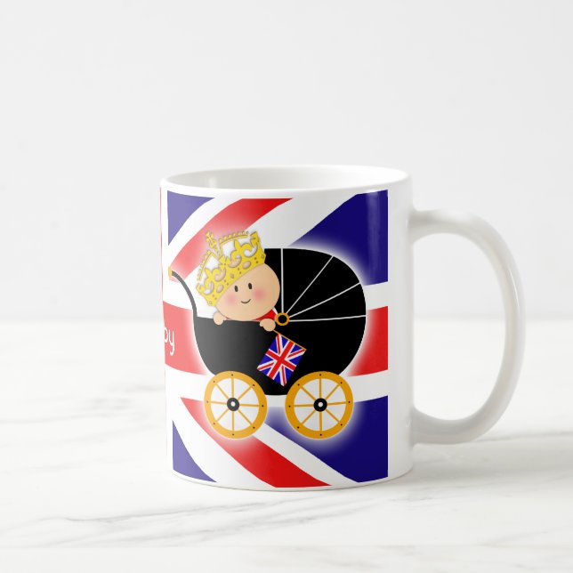 Tasse britannique de drapeau de bébé royal (Droite)