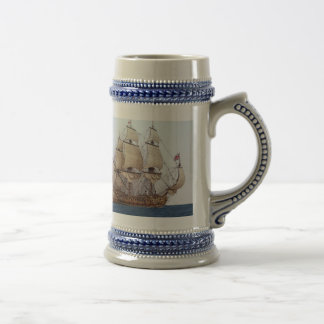 Tasse britannique du 17ème siècle de navire de