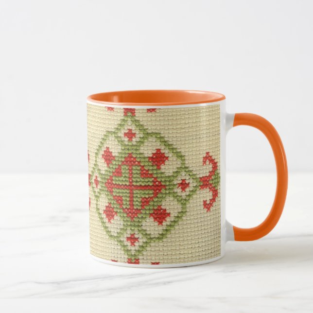 Tasse Broderie ukrainienne traditionnelle (Droite)