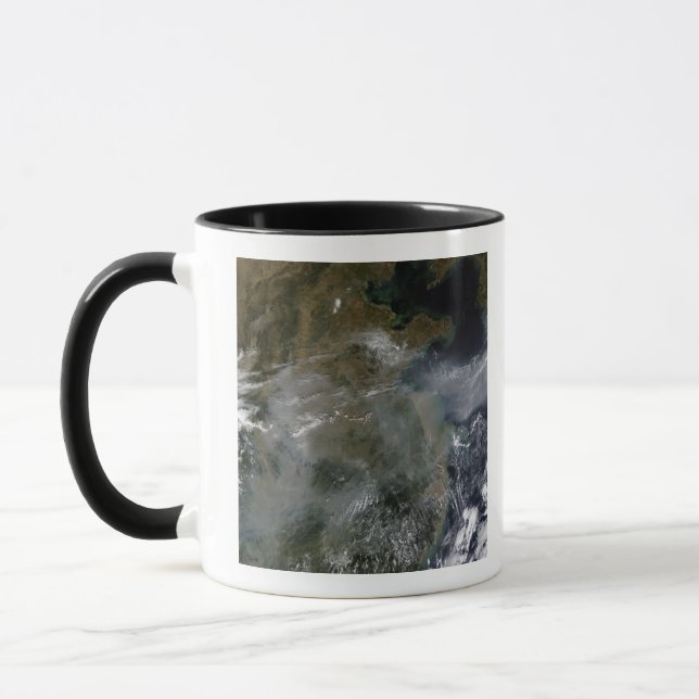 Tasse Brouillard à travers la plaine de la Chine du Nord (Gauche)