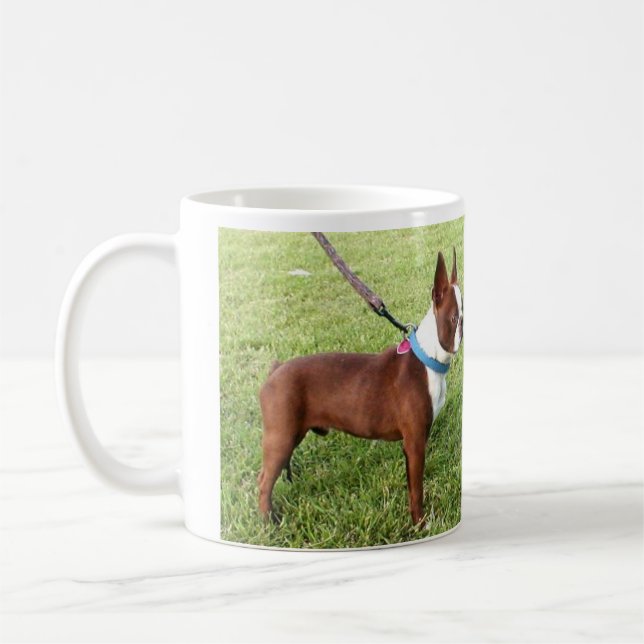 Tasse Brown de Boston Terrier (Gauche)
