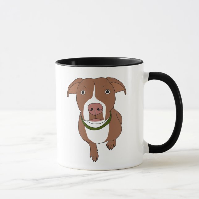 Tasse Brown de pitbull (Droite)