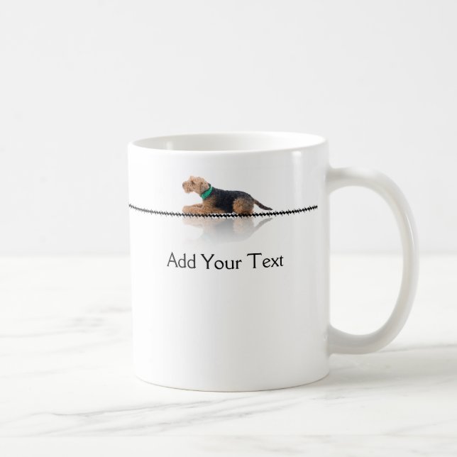 Tasse Brown et noire de gallois Terrier (Droite)