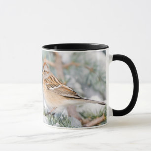 Tasse Bruant fauve en hiver