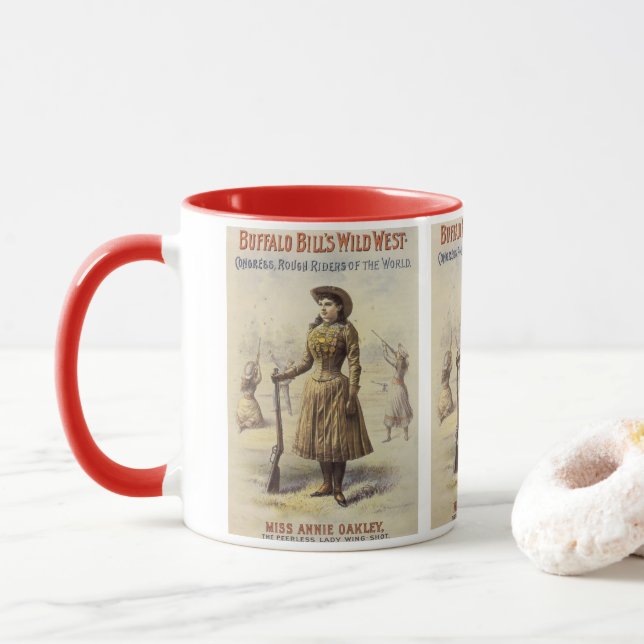 Tasse Buffalo Bill's Wild West Show avec Annie Oakley (Avec donut)