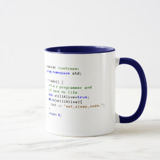 Tasse C++ La boucle infinie mangent, dorment, et codent