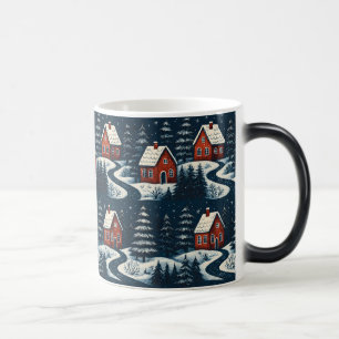Tasse Cabane d'Hiver Cosy Art Populaire Scandinave