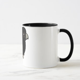 Tasse cacatoès noir Rouge-coupé la queue