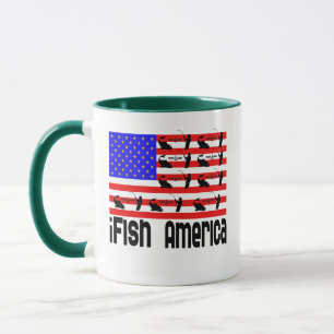 Tasse Cadeau Amérique iFish de pêche