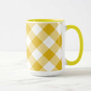 Tasse Cadeau En vichy jaune