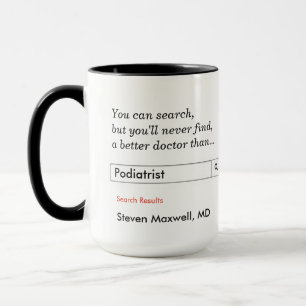 Tasse Cadeau personnalisé pour podiatre
