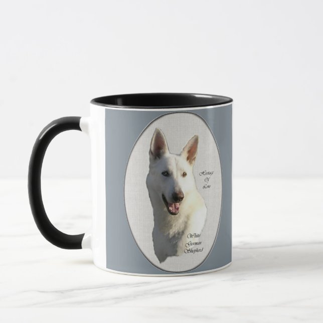 Tasse Cadeaux bergers allemands blancs (Gauche)