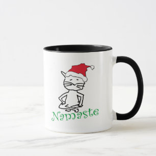 Tasse Cadeaux de chats Yoga Père Noël