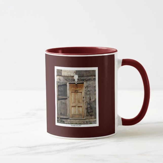 Tasse Cadeaux de porte rustiques (Droite)
