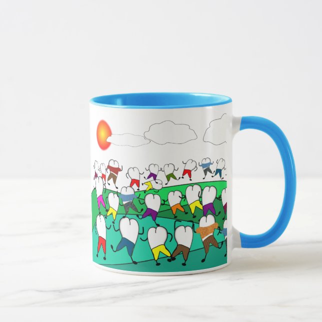 Tasse Cadeaux dentaires lunatiques d'art de dent (Droite)