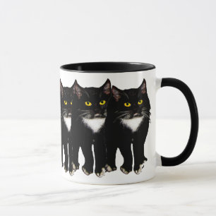 Tasse Cadeaux et salutations de chat de smoking