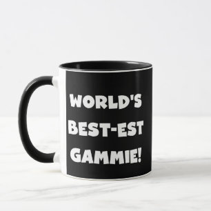 Tasse Cadeaux noirs et blancs du Meilleur-est Gammie du