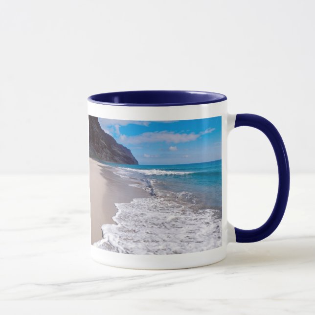Tasse Cadre de mariage sur la plage (Droite)