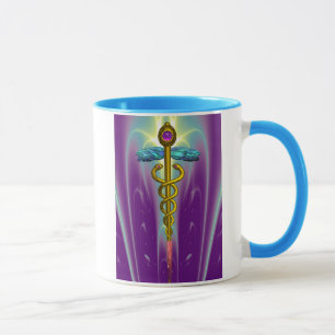 Tasse CADUCEUS, amitiste de l'or dynamique