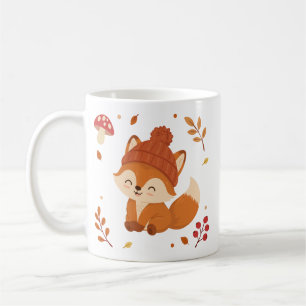 Tasse Café Aquarelle Renard Automne Mignon