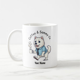 Tasse Café Costume D'affaires De Chien Samoyède Dr