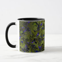 Tasse Café Design Abstrait de Houblon Sombre et Lu