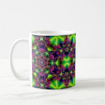 Tasse Café Kaleidoscope Néon – Tasse Psychedélique
