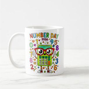 Tasse calculatrice de maths mignonne Jour Numéro 2