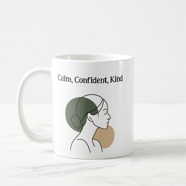 Tasse Calme et Confiance – Style Boho (Gauche)