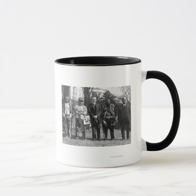 Tasse Calvin Coolidge avec des Indiens d'Osage Photo (Droite)