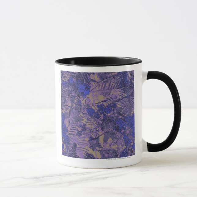 Tasse Camouflage contre la fleur bleue (Droite)