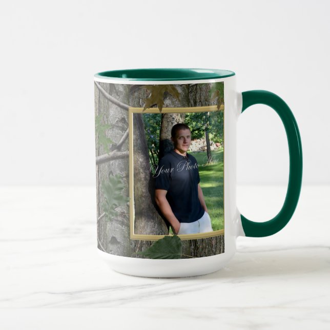 Tasse Camouflage Woodland Photo (Droite)