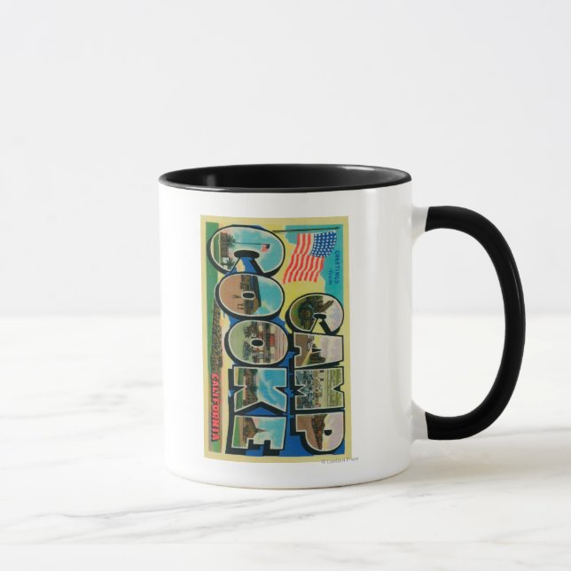 Tasse Camp Cooke, Californie - Scènes de grandes lettres (Droite)