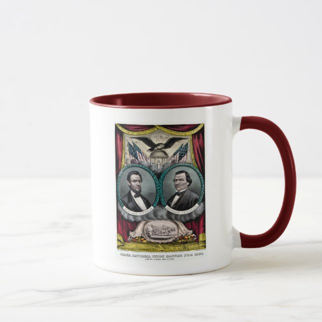 Tasse Campagne présidentielle 1864 d'Abraham Lincoln (Droite)