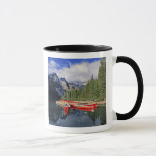 Tasse Canada, Alberta, lac Moraine. La surface vitreuse