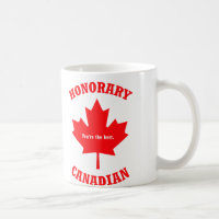Tasse canadienne honorifique de cadeau de tasse
