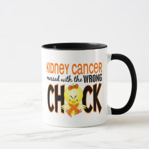 Tasse Cancer de rein sali avec le poussin faux