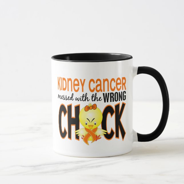 Tasse Cancer de rein sali avec le poussin faux (Droite)