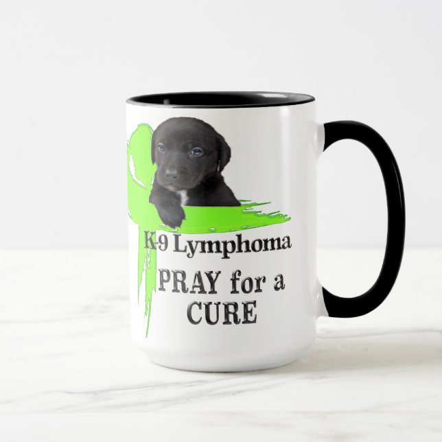 Tasse Cancer du lymphome | Lime Green Cancer Ribbon | Sa (Droite)