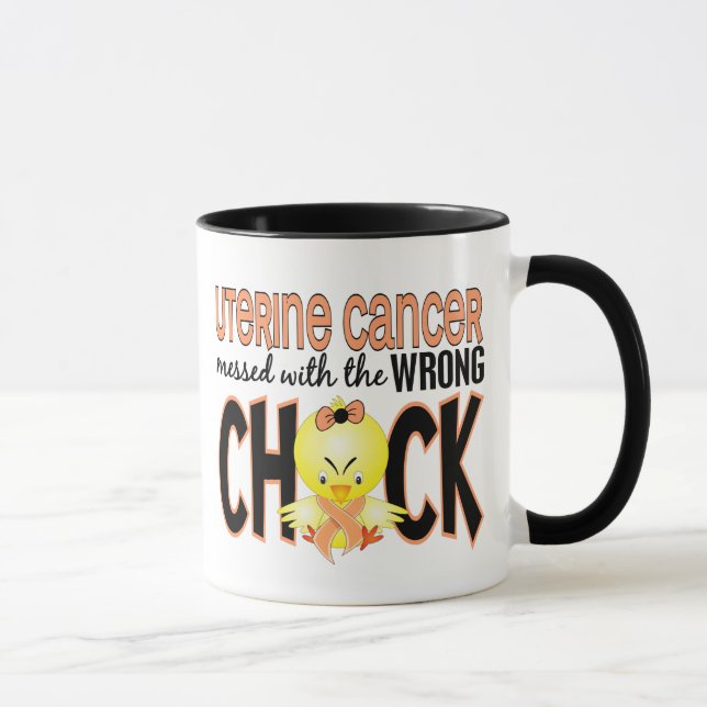 Tasse Cancer utérin sali avec le poussin faux (Droite)