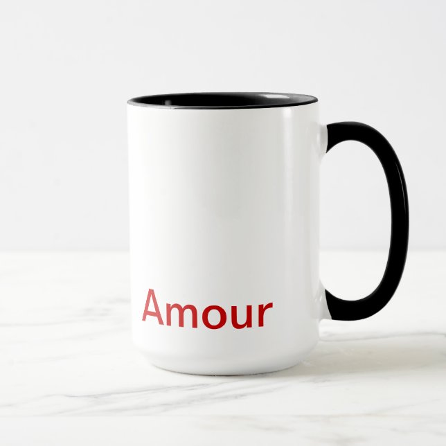 Tasse canette, « Amour », Art (Droite)