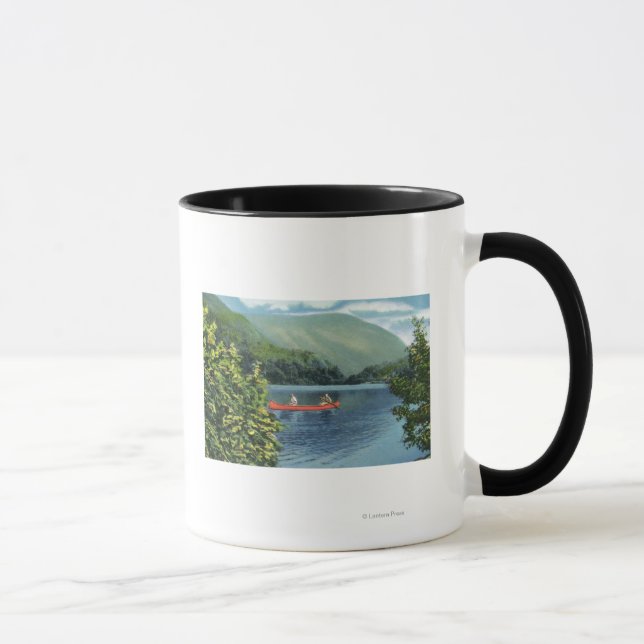 Tasse Canoë en couple sur un lac (Droite)