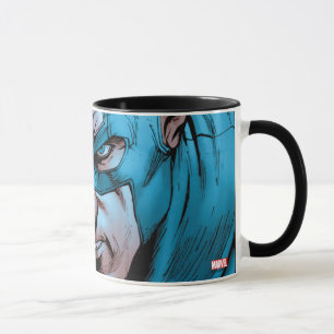 Tasse Captain America Avengers Panneau de Bande Dessinée