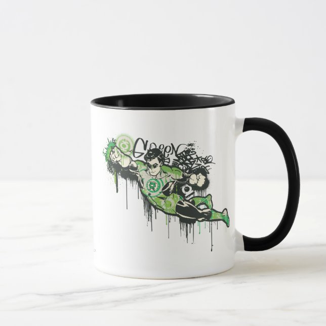 Tasse Caractère Graffiti de lanterne verte (Droite)