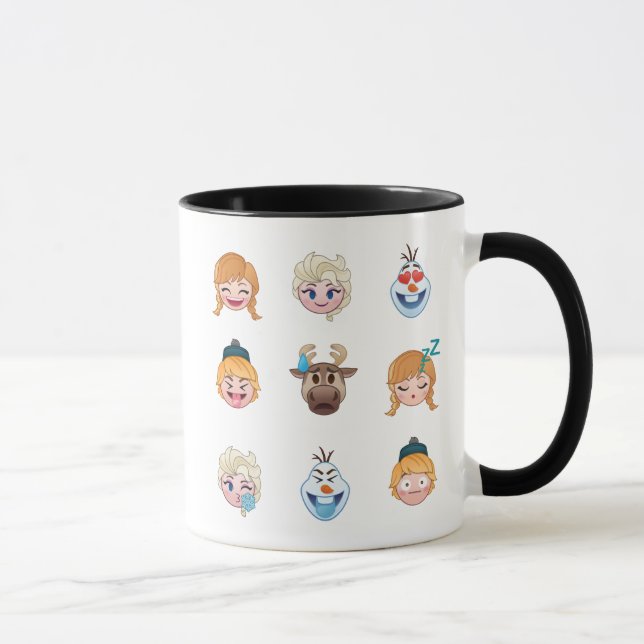 Tasse Caractères Emoji congelés (Droite)