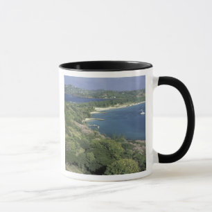 Tasse Caraïbes, Antilles, Sainte-Lucie. Vue de