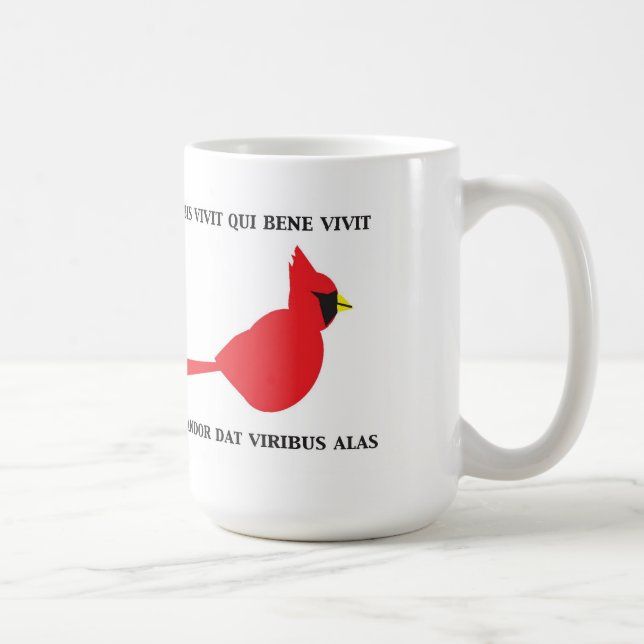Tasse cardinale avec l'expression latine (Droite)